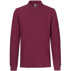 ID 0544 Langrmet poloshirt  stretch Bordeaux