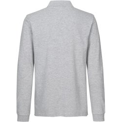 ID 0544 Langrmet poloshirt  stretch Gr melange