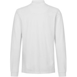 ID 0544 Langrmet poloshirt  stretch Hvid