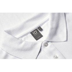 ID 0544 Langrmet poloshirt  stretch Hvid