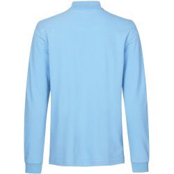 ID 0544 Langrmet poloshirt  stretch Lys bl