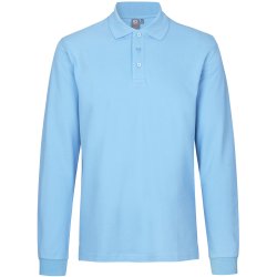 ID 0544 Langrmet poloshirt  stretch Lys bl