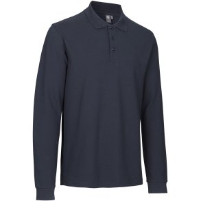 ID 0544 Langrmet poloshirt  stretch Navy