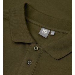 ID 0544 Langrmet poloshirt  stretch Oliven