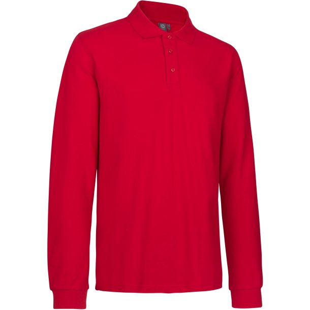 ID 0544 Langrmet poloshirt  stretch Rd