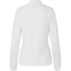 ID 0545 Langrmet poloshirt  stretch  dame Hvid