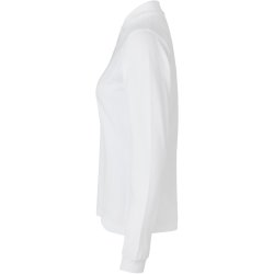 ID 0545 Langrmet poloshirt  stretch  dame Hvid