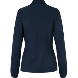 ID 0545 Langrmet poloshirt  stretch  dame Navy