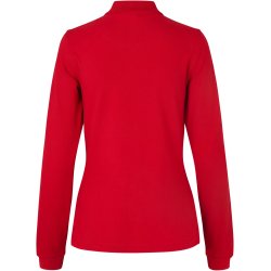 ID 0545 Langrmet poloshirt  stretch  dame Rd