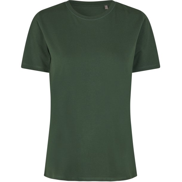 ID 0553 T-shirt  kologisk  dame Flaskegrn