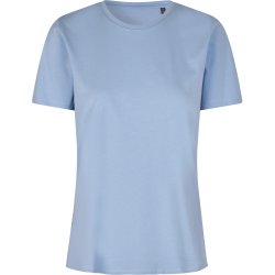 ID 0553 T-shirt  kologisk  dame Lys bl