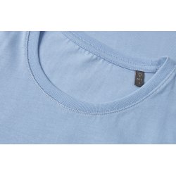 ID 0553 T-shirt  kologisk  dame Lys bl