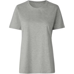 ID 0553 T-shirt  kologisk  dame Lys gr melange
