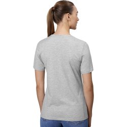 ID 0553 T-shirt  kologisk  dame Lys gr melange