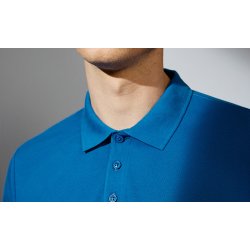 ID 0586 Poloshirt  �kologisk Azur