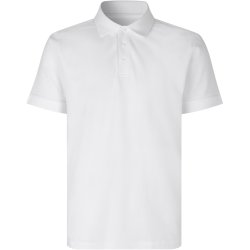 ID 0586 Poloshirt  kologisk Hvid
