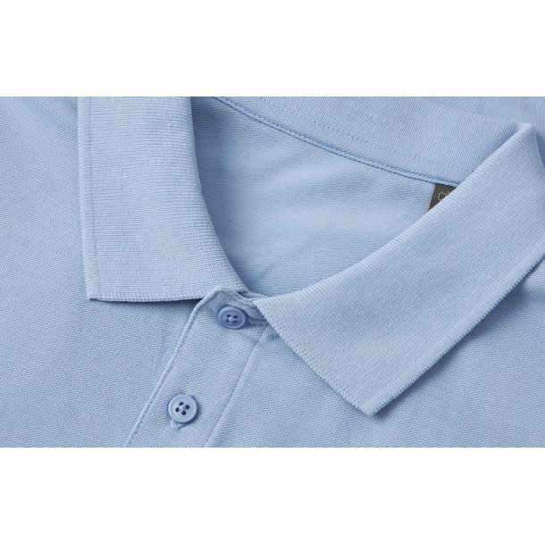 ID 0586 Poloshirt  kologisk Lys bl