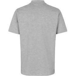 ID 0586 Poloshirt  kologisk Lys gr melange