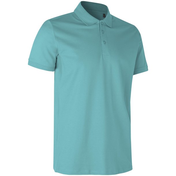 ID 0586 Poloshirt  kologisk Stvet Aqua