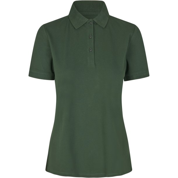 ID 0587 Poloshirt  kologisk  dame Flaskegrn