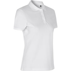 ID 0587 Poloshirt  kologisk  dame Hvid