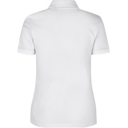 ID 0587 Poloshirt  kologisk  dame Hvid