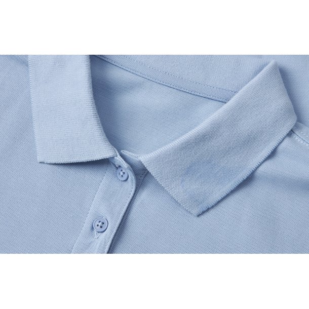 ID 0587 Poloshirt økologisk dame Lys blå