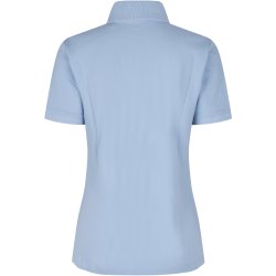ID 0587 Poloshirt  kologisk  dame Lys bl