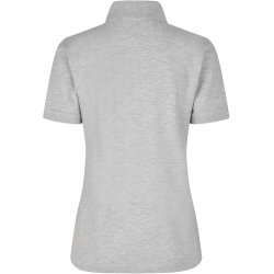 ID 0587 Poloshirt  kologisk  dame Lys gr melange