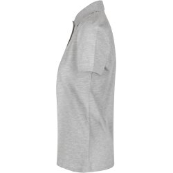 ID 0587 Poloshirt  kologisk  dame Lys gr melange