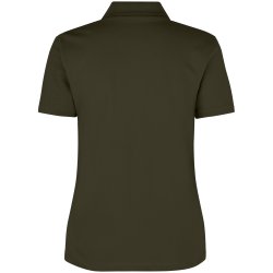 ID 0587 Poloshirt  kologisk  dame Oliven