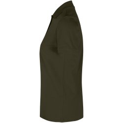 ID 0587 Poloshirt  kologisk  dame Oliven