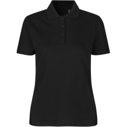 ID 0587 Poloshirt  kologisk  dame Sort