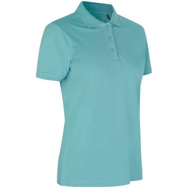 ID 0587 Poloshirt  kologisk  dame Stvet Aqua