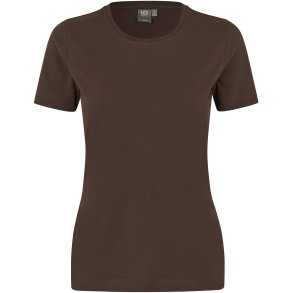 ID 0595 Stretch T-shirt  komfort  dame Mocca