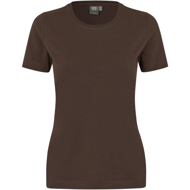 ID 0595 Stretch T-shirt  komfort  dame Mocca
