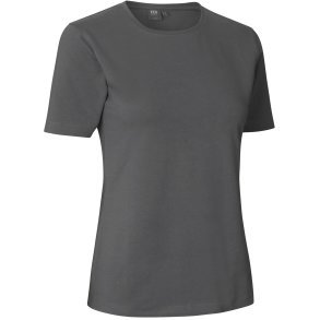 ID 0595 Stretch T-shirt  komfort  dame Silver grey