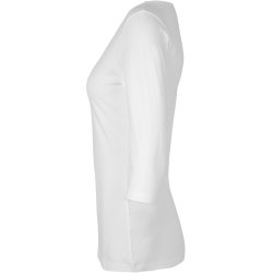 ID 0597 Stretch T-shirt  3/4 rmet  dame Hvid