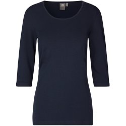 ID 0597 Stretch T-shirt  3/4 rmet  dame Navy