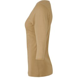 ID 0597 Stretch T-shirt  3/4 rmet  dame Sand