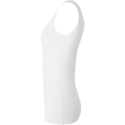 ID 0599 Tanktop  stretch  dame Hvid
