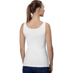 ID 0599 Tanktop  stretch  dame Hvid
