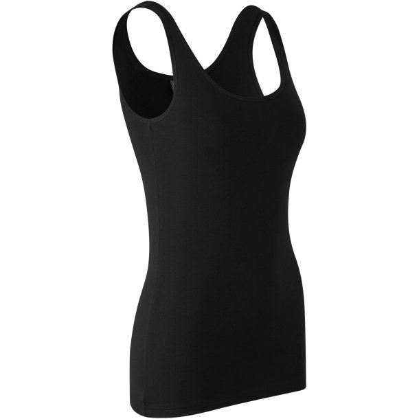 ID 0599 Tanktop  stretch  dame Sort