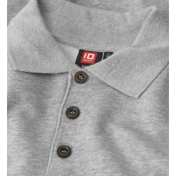 ID 0601 Polosweatshirt  klassisk Grå melange