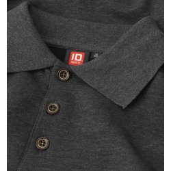 ID 0601 Polosweatshirt  klassisk Grafit melange