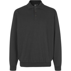 ID 0601 Polosweatshirt  klassisk Koks grå