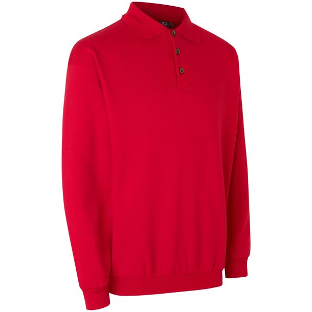 ID 0601 Polosweatshirt  klassisk Rd