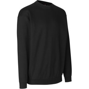 ID 0604 Klassisk sweatshirt  bomuld Sort