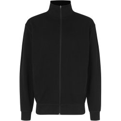 ID 0622 Sweat cardigan Sort