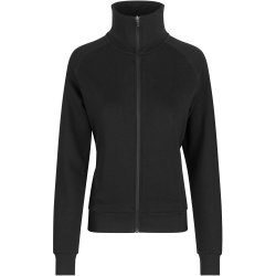 ID 0624 Sweat cardigan  dame Sort